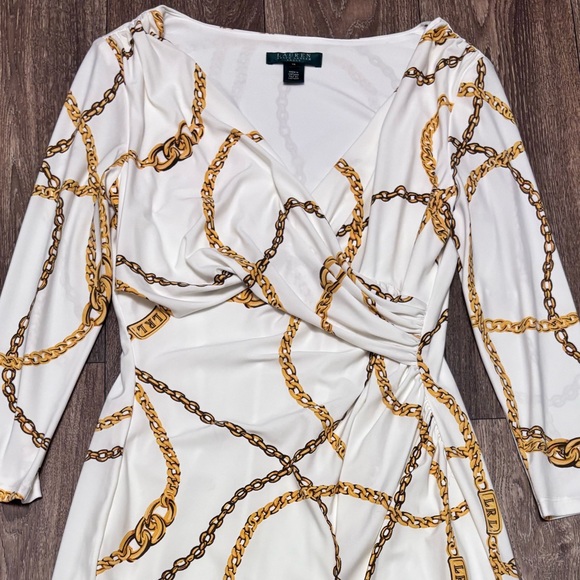Lauren Ralph Lauren Gold Chain Dress-0414 - Picture 3 of 10